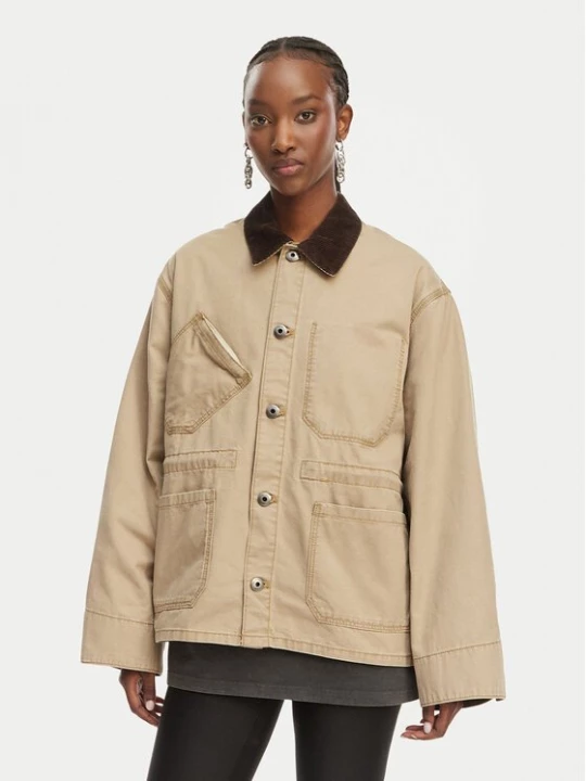 Obrázek produktu G-Star Raw Bunda pro přechodné období Boyfriend Barn D28436-E347 Béžová Relaxed Fit