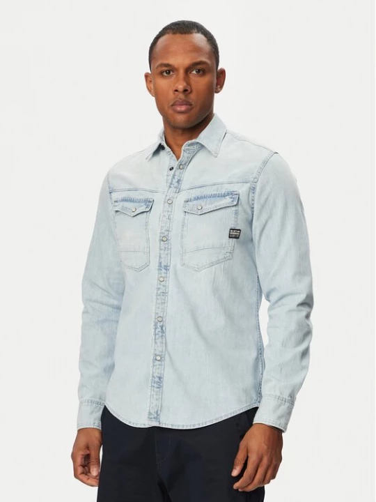 Obrázek produktu G-Star Raw džínová košile Dakota D23616-D252 Modrá Regular Fit