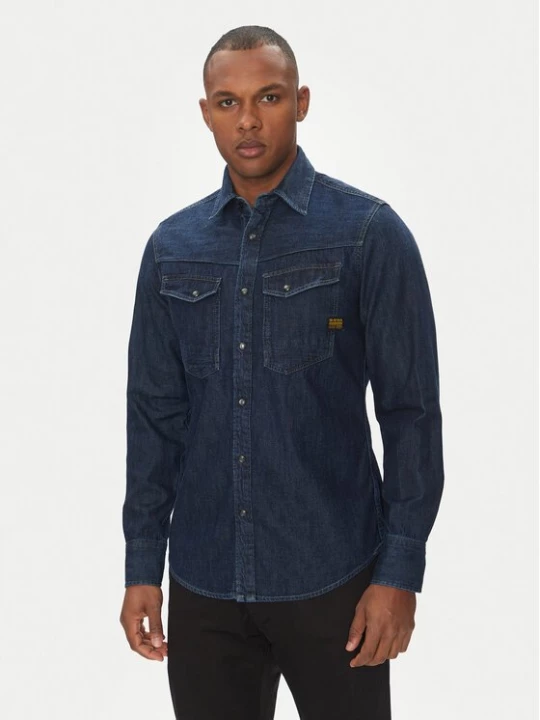 Obrázek produktu G-Star Raw džínová košile Dakota D23616-D252 Tmavomodrá Slim Fit