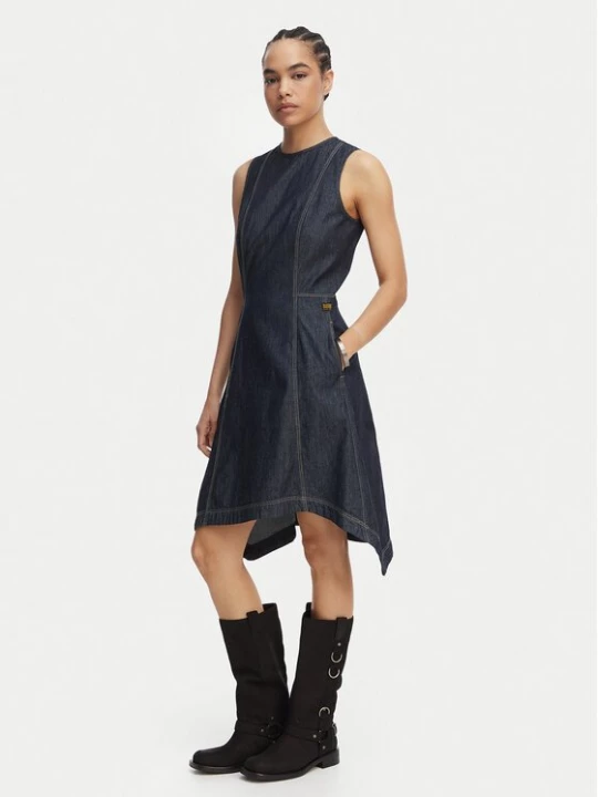 Obrázek produktu G-Star Raw Džínové šaty D29077-D539 Tmavomodrá Regular Fit