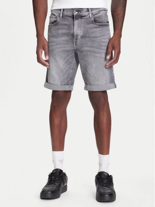 Obrázek produktu G-Star Raw Džínové šortky 3301 D10481-D535 Šedá Slim Fit