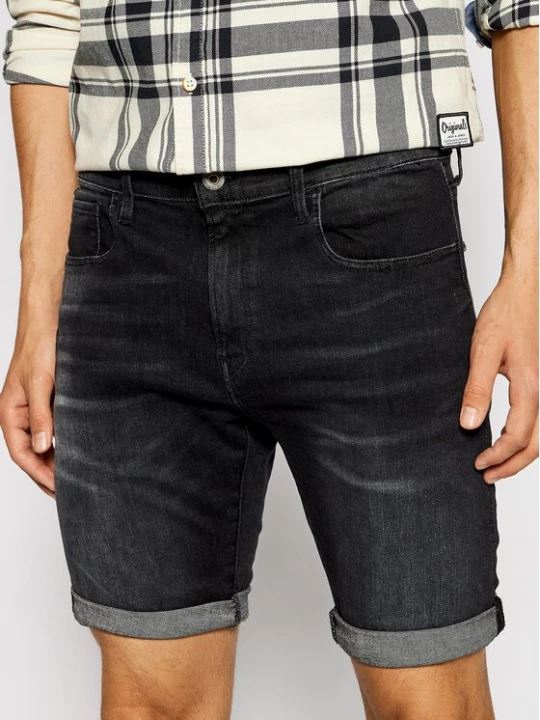 Obrázek produktu G-Star Raw Džínové šortky 3301 Slim ½ D10481-A634-9887 Černá Slim Fit
