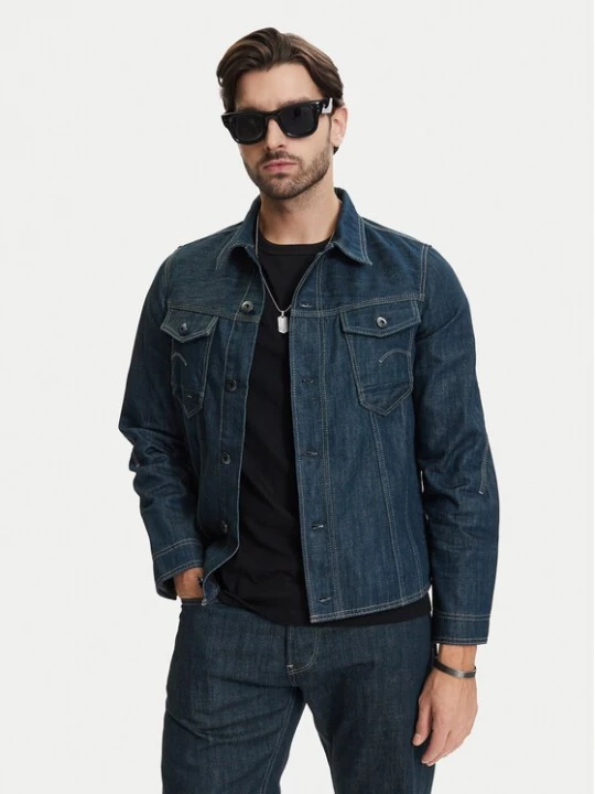Obrázek produktu G-Star Raw Jeansová bunda 3D Dart D28418-E358 Tmavomodrá Regular Fit