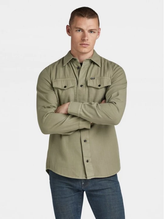 Obrázek produktu G-Star Raw Košile Marine D24963-D454 Zelená Slim Fit