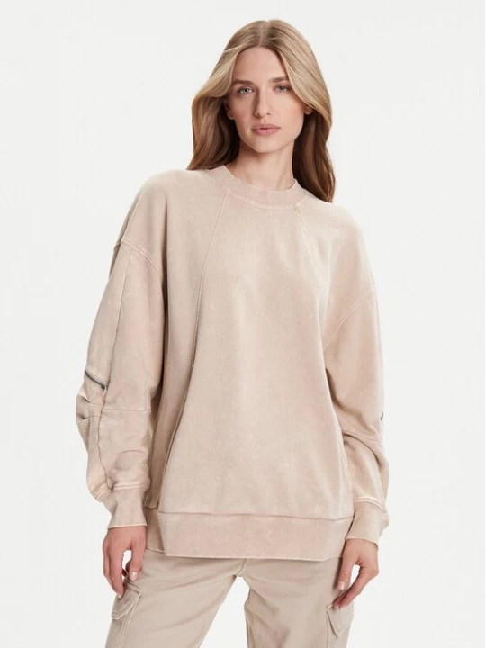 Obrázek produktu G-Star Raw Mikina Washed 3D D27738-D969 Béžová Oversize