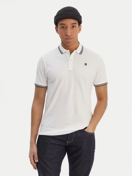 Obrázek produktu G-Star Raw Polokošile Dunda D17127-5864 Bílá Regular Fit