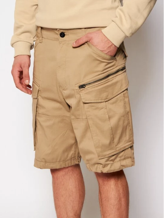 Obrázek produktu G-Star Raw Šortky z materiálu Rovic D08566-5126-239 Béžová Relaxed Fit