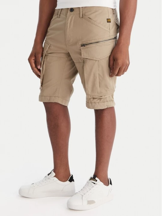 Obrázek produktu G-Star Raw Šortky z materiálu Rovic Zip D26214-5126 Zelená Relaxed Fit