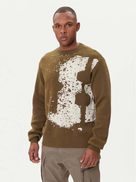 Obrázek produktu G-Star Raw Svetr Sprayed 89 D27772-D488 Zelená Relaxed Fit