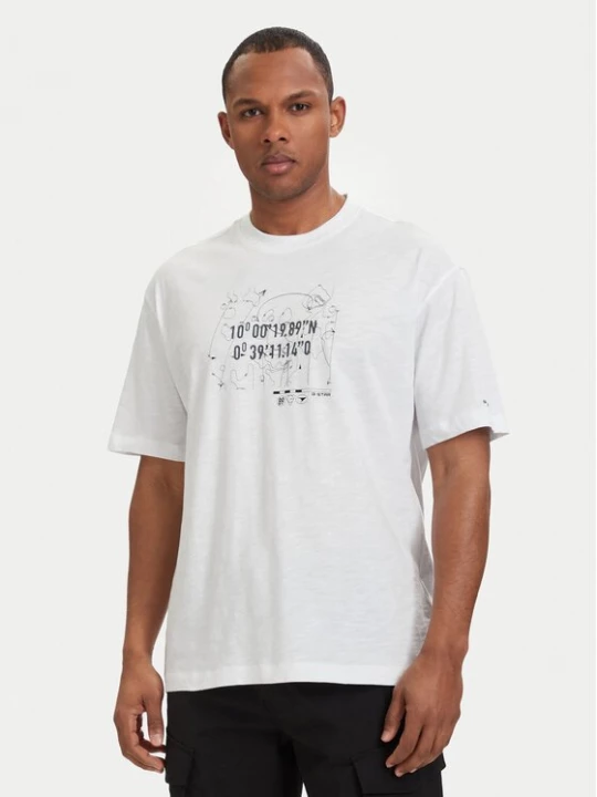 Obrázek produktu G-Star Raw T-Shirt Coord D29344-C372 Bílá Relaxed Fit