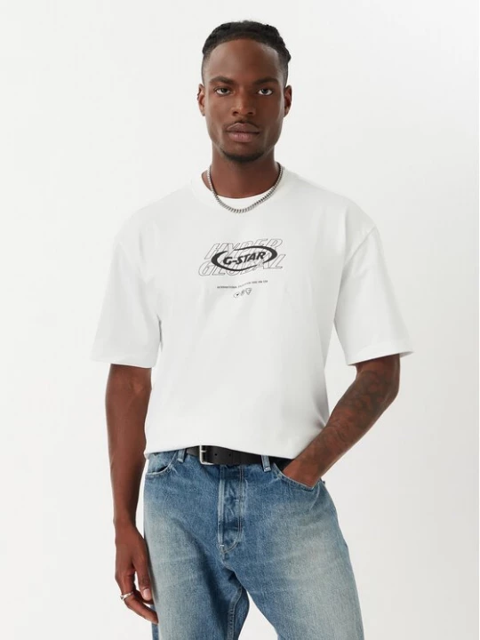Obrázek produktu G-Star Raw T-Shirt Hyper D29377-E385 Bílá Relaxed Fit