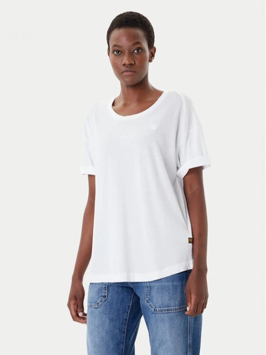 Obrázek produktu G-Star Raw T-Shirt Rolled Up D24524-4107 Bílá Loose Fit