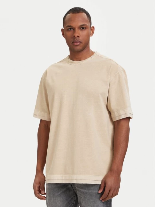 Obrázek produktu G-Star Raw T-Shirt Washed Distressed D28896-E401 Béžová Relaxed Fit