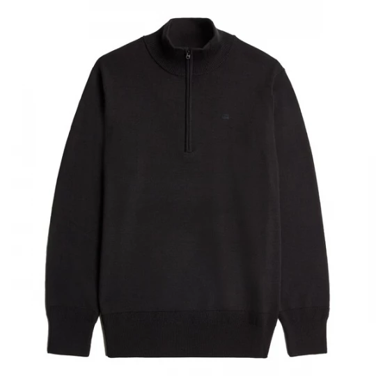 Obrázek produktu G-STAR Svetr 'Premium Core Half Zip Knit' černá