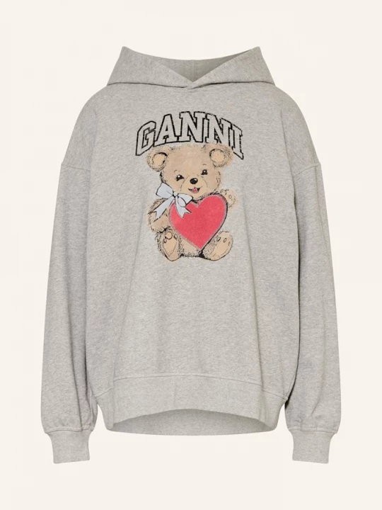 Obrázek produktu Ganni Oversized Mikina S Kapucí šedá