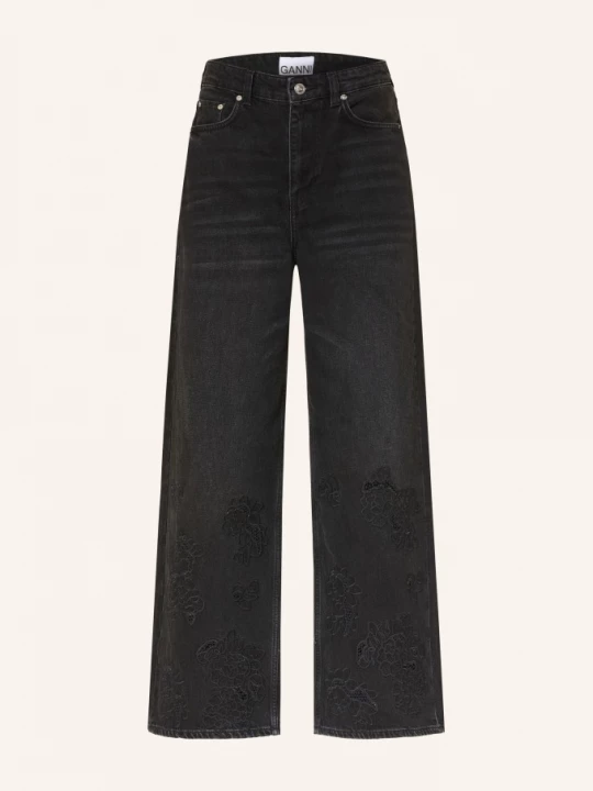 Obrázek produktu Ganni Široké Džíny Lari 055 black washed