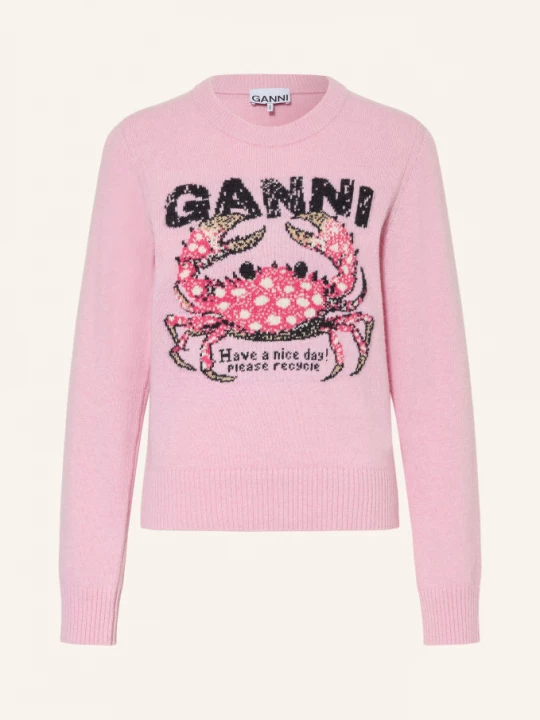 Obrázek produktu Ganni Svetry růžová / růžová / černá