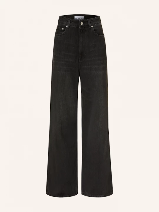 Obrázek produktu Ganni Wide Leg Džíny 055 black washed