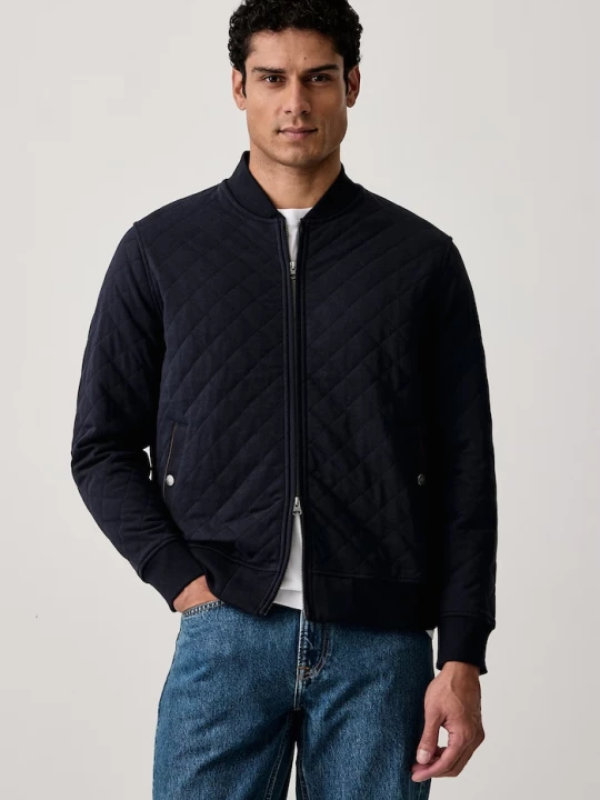 Obrázek produktu Gant bomber pánský s bavlnou námořnická modř