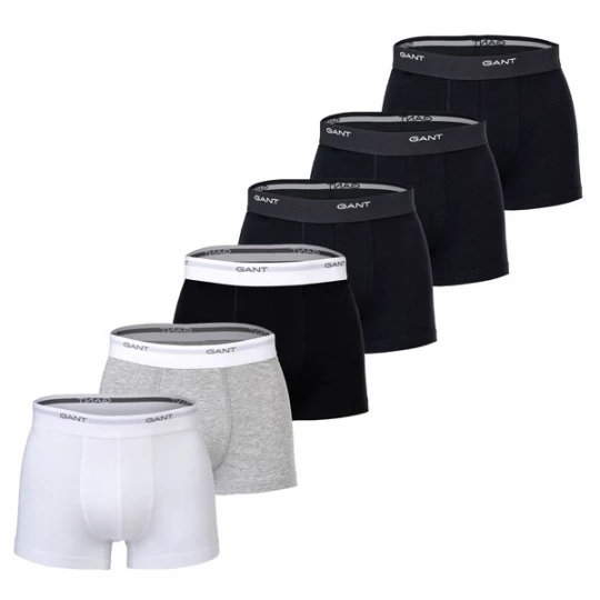 Obrázek produktu GANT Boxerky marine modrá / šedý melír / černá / bílá