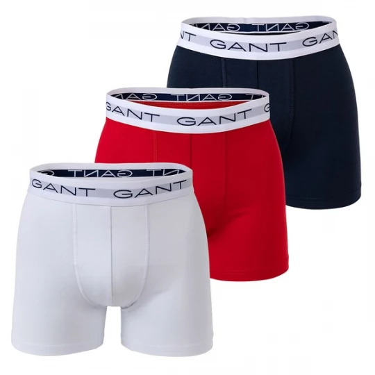 Obrázek produktu GANT Boxerky  modrá / světle červená / bílá