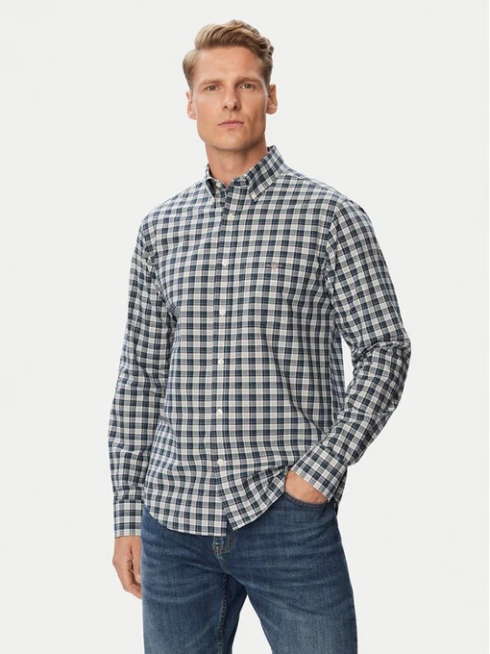 Obrázek produktu Gant Košile 3263002 Tmavě zelená Regular Fit
