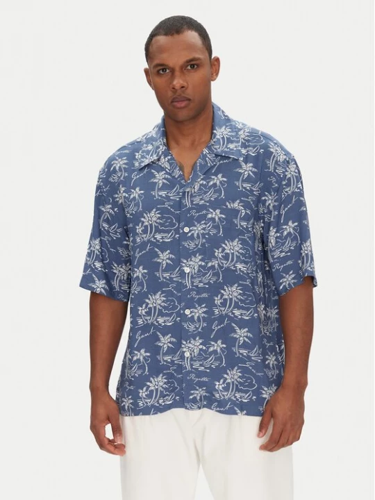 Obrázek produktu Gant Košile Island Print 3250071 Modrá Relaxed Fit