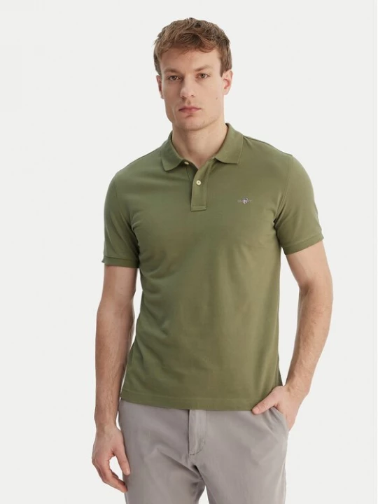Obrázek produktu Gant Polokošile Shield 2220 Zelená Slim Fit