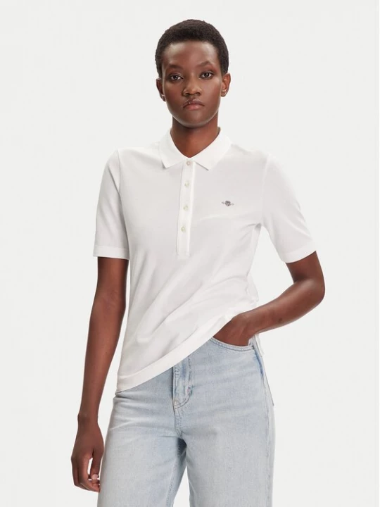 Obrázek produktu Gant Polokošile Shield 4202231 Écru Slim Fit Krémová