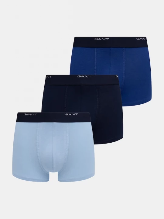 Obrázek produktu Gant přiléhavé boxerky pánské bavlněné elastanem 3-pack modrá