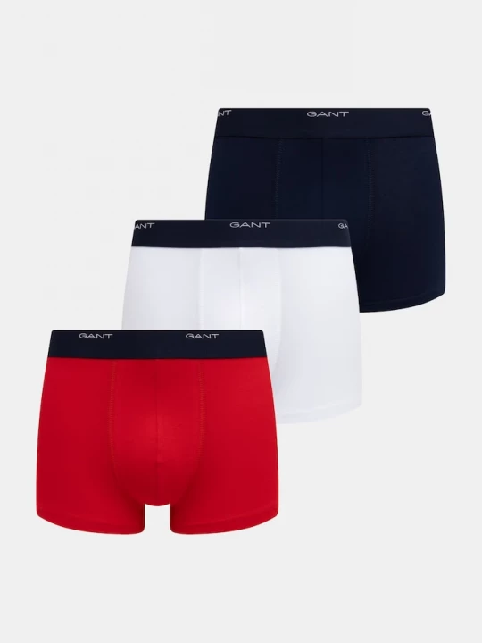 Obrázek produktu Gant přiléhavé boxerky pánské bavlněné s elastanem 3-pack červená