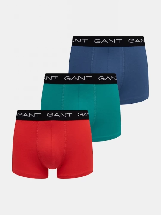 Obrázek produktu Gant přiléhavé boxerky pánské bavlněné s elastanem 3-pack modrá