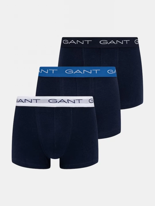 Obrázek produktu Gant přiléhavé boxerky pánské bavlněné s elastanem 3-pack námořnická modř