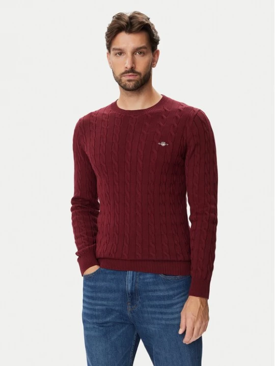 Obrázek produktu Gant Svetr 8050601 Bordó Regular Fit