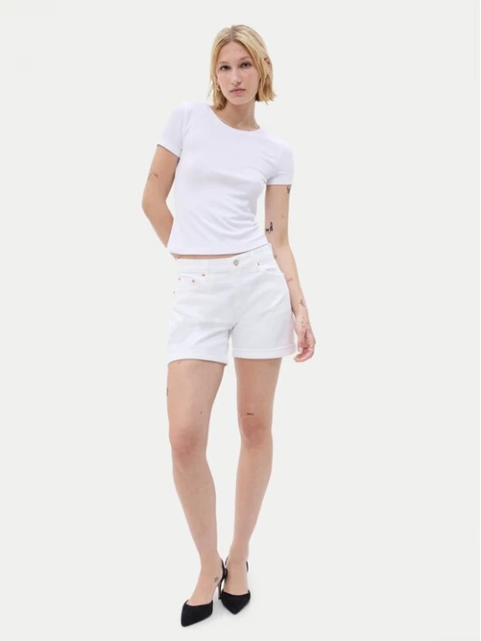 Obrázek produktu Gap Džínové šortky 607134-00 Bílá Slim Fit