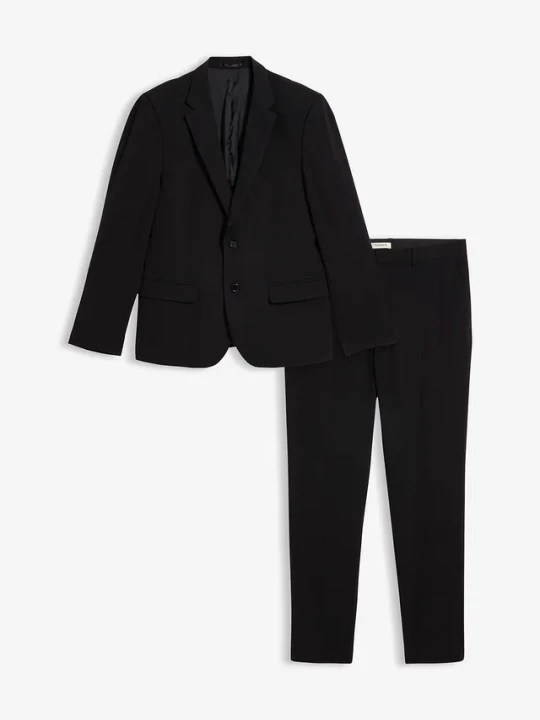Obrázek produktu Garnitur z super stretchem 2-częściowy, slim fit BonPrix czarny