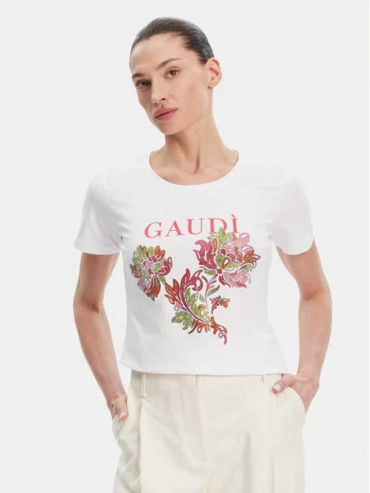 Obrázek produktu Gaudi T-Shirt 511BD64036 Bílá Regular Fit