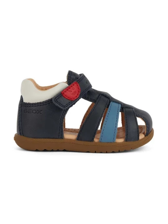 Obrázek produktu Geox Dětské kožené sandály SANDAL MACCHIA námořnická modř