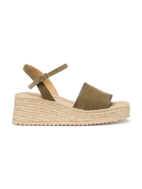 Obrázek produktu Geox sandály espadrilkové dámské kožené D ALEMERIA zelená