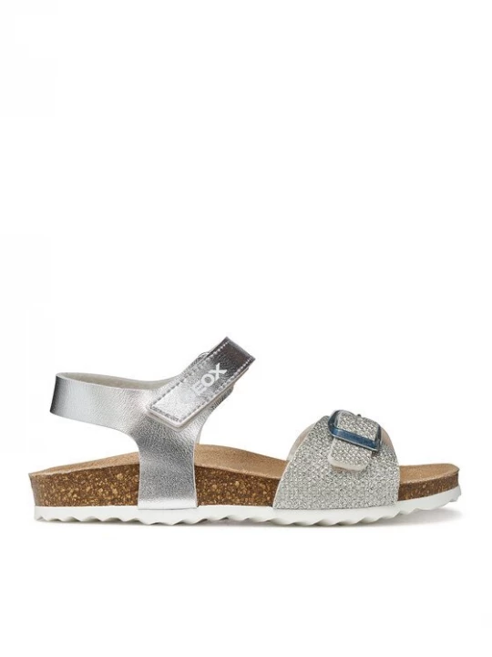 Obrázek produktu Geox Sandály J Adriel Girl J028MC 0BNEW C1007 S Stříbrná