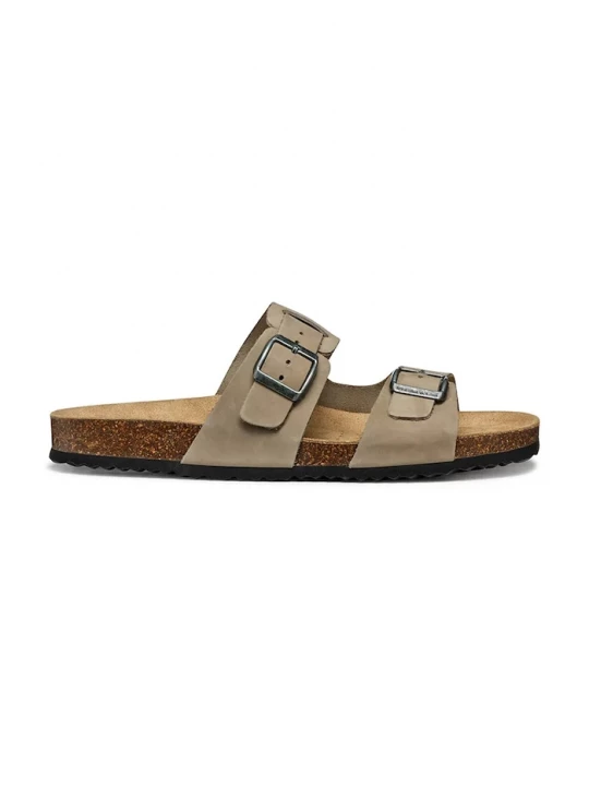 Obrázek produktu Geox Semišové pantofle Geox U SANDAL GHITA hnědá