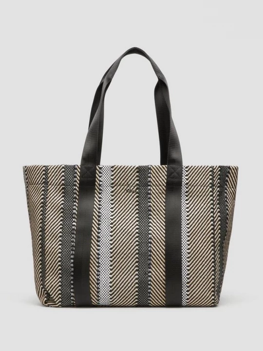 Obrázek produktu Gestreifter Jacquard-Shopper mit Magnetverschluss s.Oliver