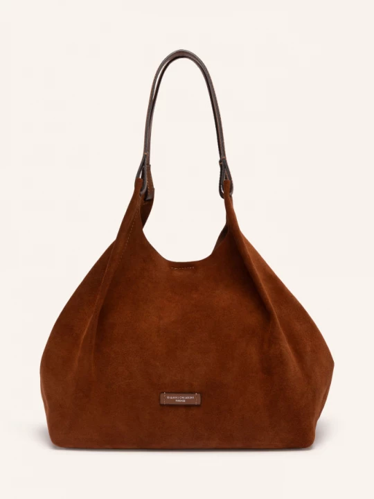 Obrázek produktu Gianni Chiarini Shopper Dua Xl S Pouzdrem koňaková / stříbrná