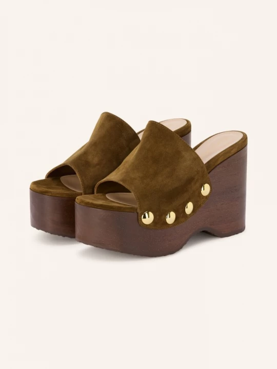 Obrázek produktu Gianvito Rossi Plateau-Klíny Camoscio S Nýty hnědá