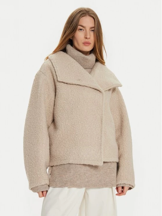 Obrázek produktu Gina Tricot Bunda pro přechodné období 22613 Béžová Oversize
