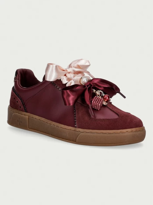 Obrázek produktu Gio+ Blue sneakers boty dámské kožené červená