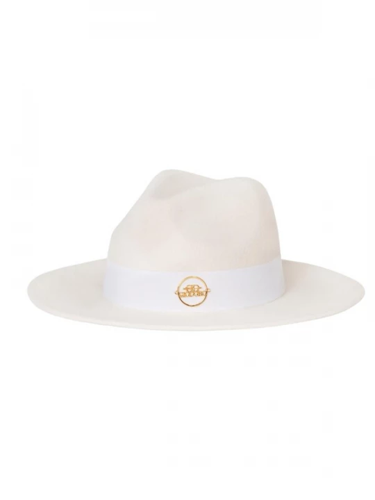 Obrázek produktu Giodoro Klobouk 'Alvossi Fedora White Wool Hat' offwhite