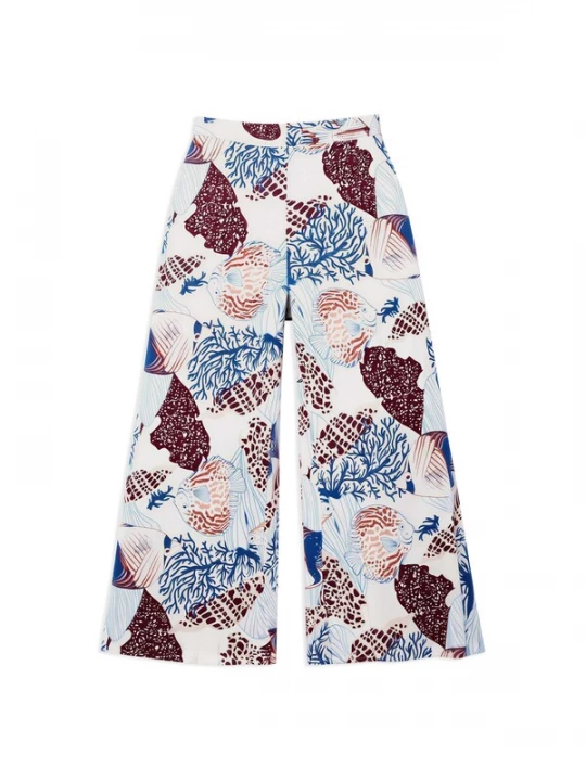 Obrázek produktu Gisela Kalhoty modrá / červená / offwhite