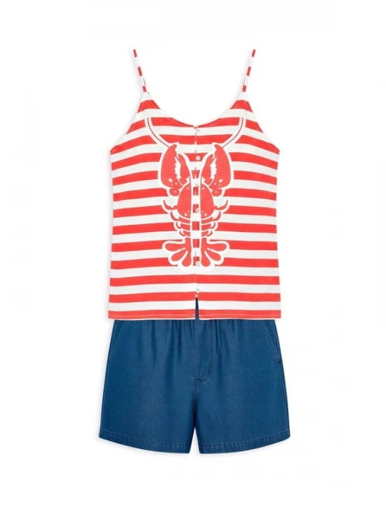 Obrázek produktu Gisela Pyžamo modrá / červená / offwhite