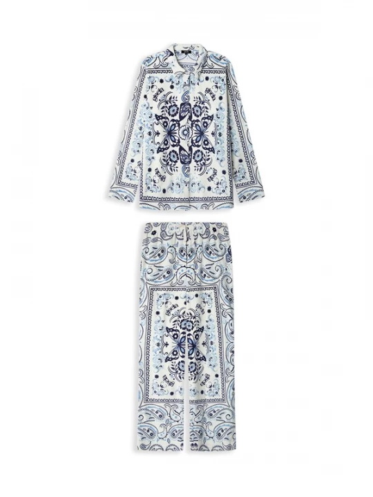Obrázek produktu Gisela Pyžamo 'Set' marine modrá / světlemodrá / offwhite